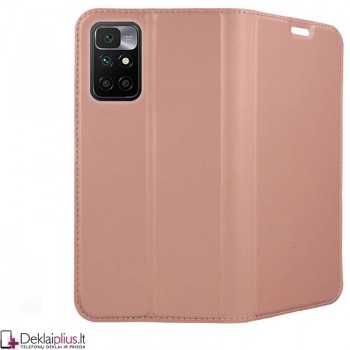 Dux Ducis dirbtinės odos viršelis - rausvas (telefonui Xiaomi Redmi 10) Dux Ducis dirbtinės odos viršelis - rausvas (telefonui Xiaomi Redmi 10)